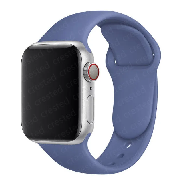 Silicone Strap For Apple Watch band 40mm 44mm 45mm 41mm 38mm 42mm 44 mm Rubber watchband bracelet iWatch serie 3 4 5 6 se 7 band