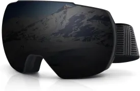 Ski Snow Goggles,OTG UV400 Protection,Anti Fog Skiing,Skating,Snowboarding,Snowboard Goggles For Men Women Youth