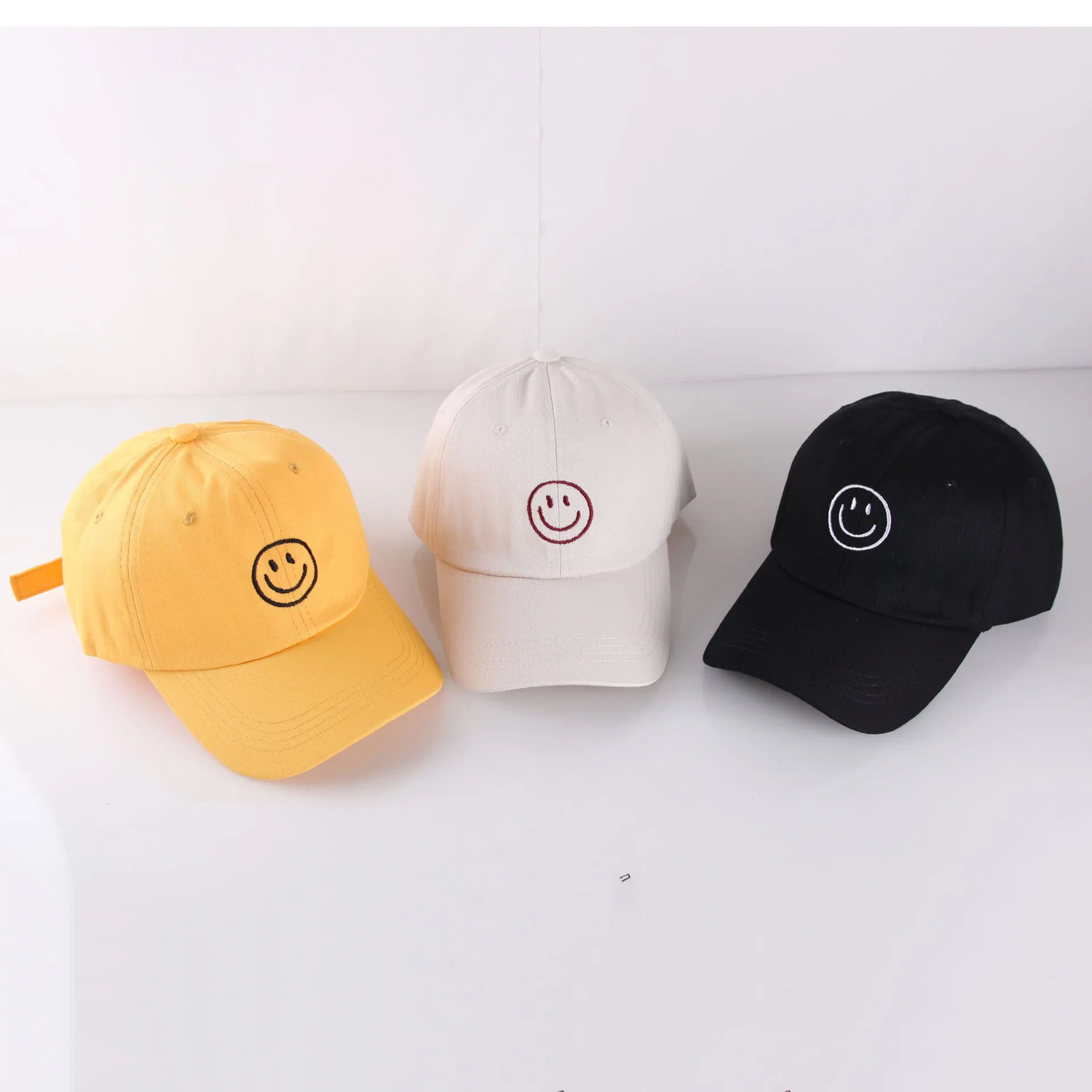 Smiley Face Cap Embroidered Baseball Cap Peaked Cap