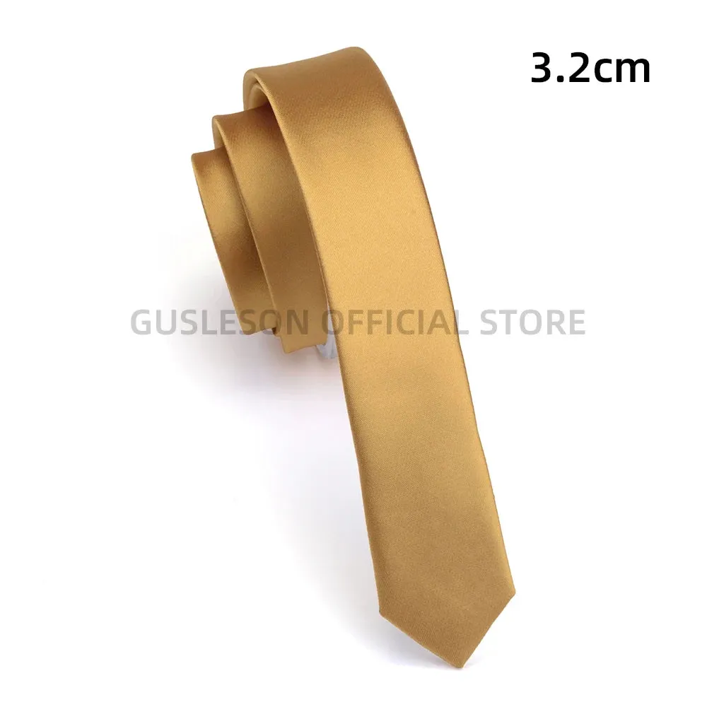 Super Slim Skinny Narrow Tie 3cm