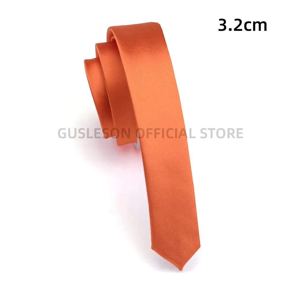 Super Slim Skinny Narrow Tie 3cm