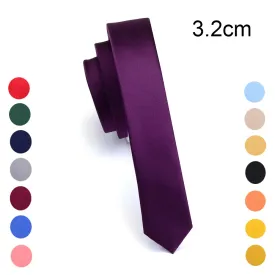 Super Slim Skinny Narrow Tie 3cm