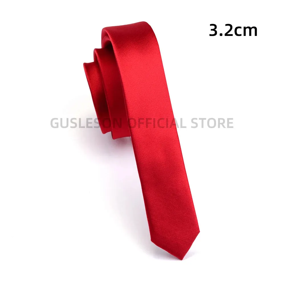 Super Slim Skinny Narrow Tie 3cm