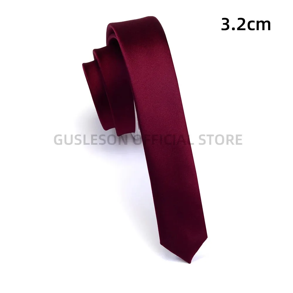 Super Slim Skinny Narrow Tie 3cm