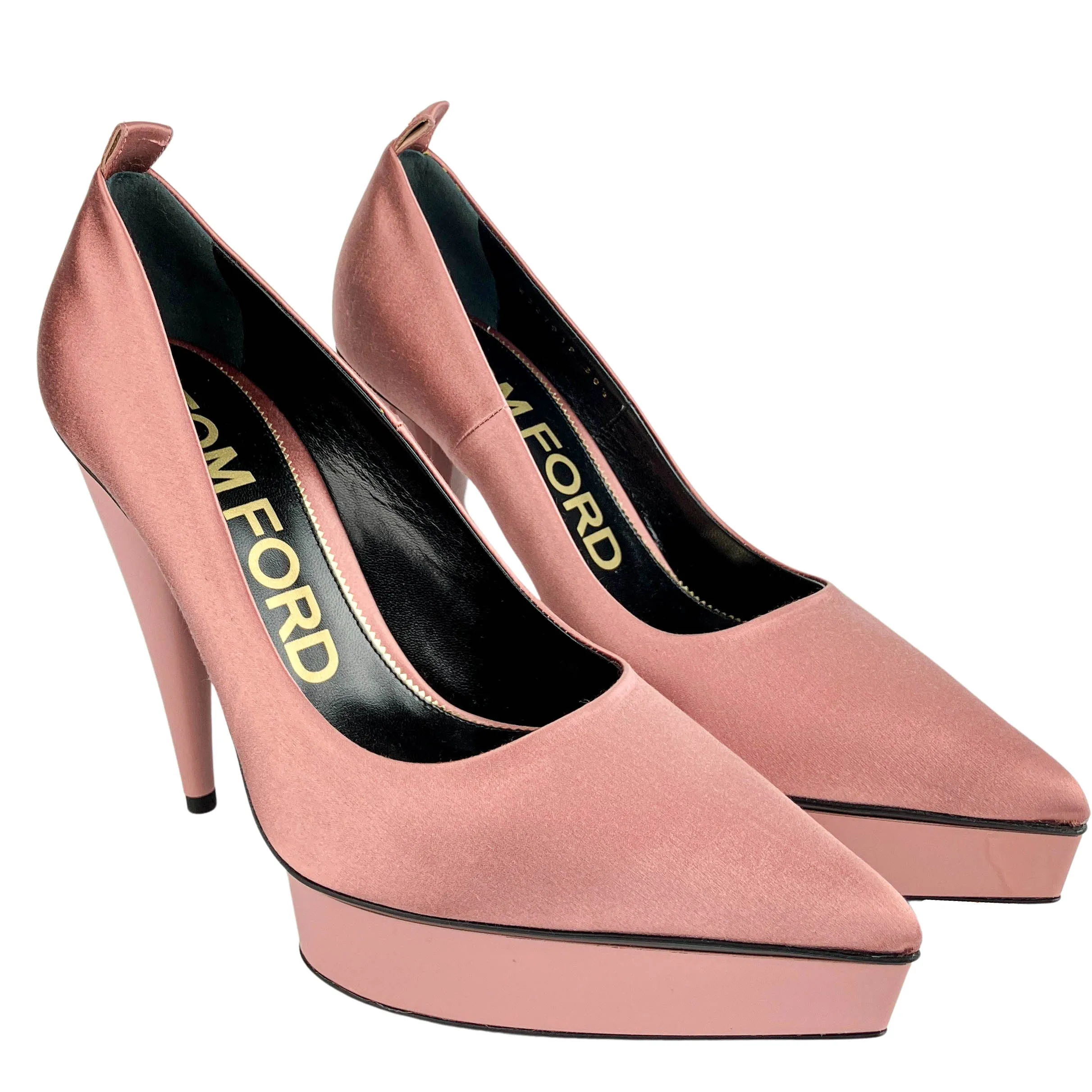 Tom Ford Satin Pumps in Rose Nude