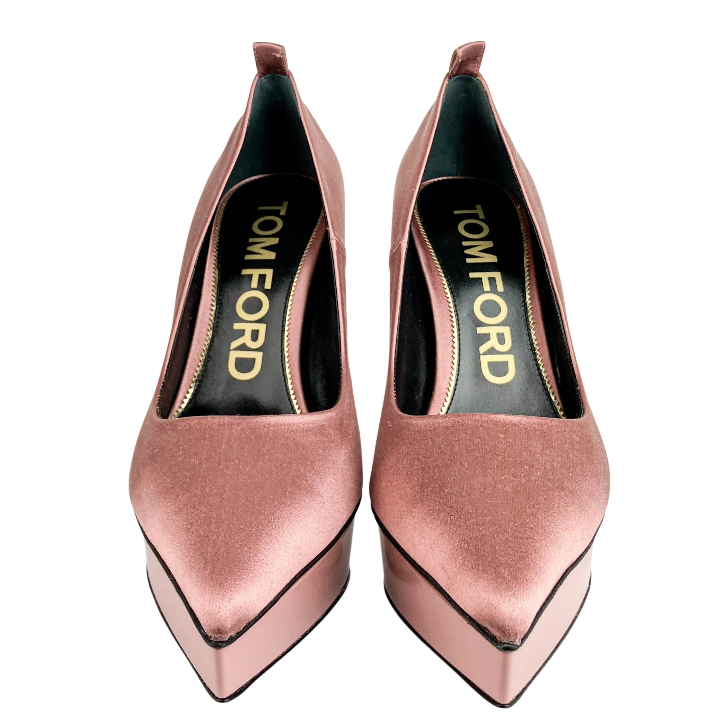 Tom Ford Satin Pumps in Rose Nude