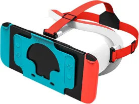 VR Headset Designed for Nintendo Switch & Switch OLED, VR Glasses with Adjustable HD Lenses, Head Strap, 3D Goggles for Nintendo Switch OLED (White)