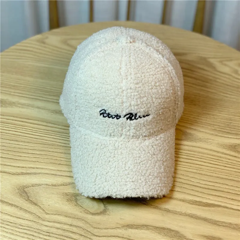 Winter Fashion Plush Baseball Cap