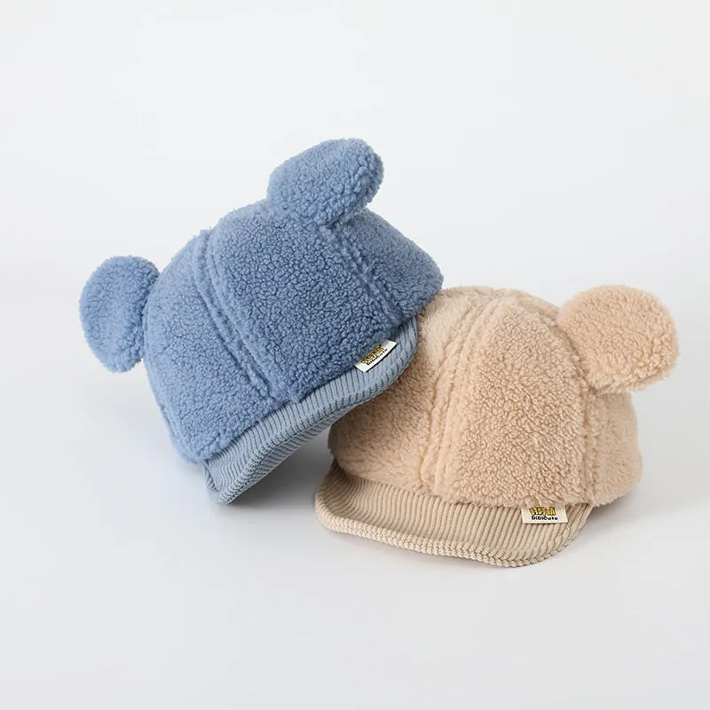 Winter Sherpa Peaked Cap