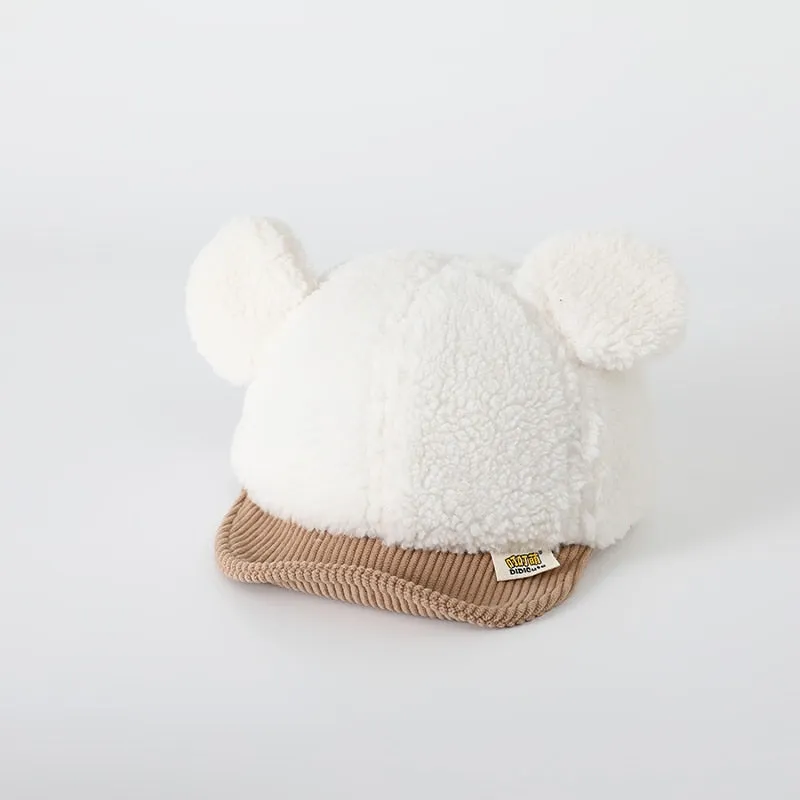 Winter Sherpa Peaked Cap