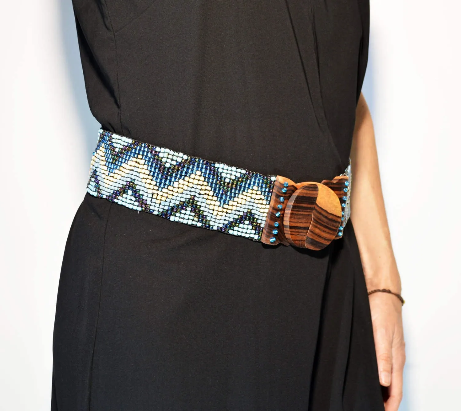 Woven Elastic Belt-Light Blu