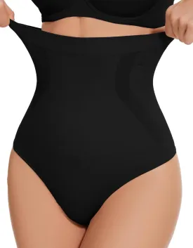 YADIFEN Tummy Control Thong Shapewear for Women High Waist Body Shaper Briefs Seamless Thong Shapewear for Women